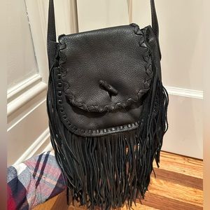Ralph Lauren Leather Fringe Cross Body